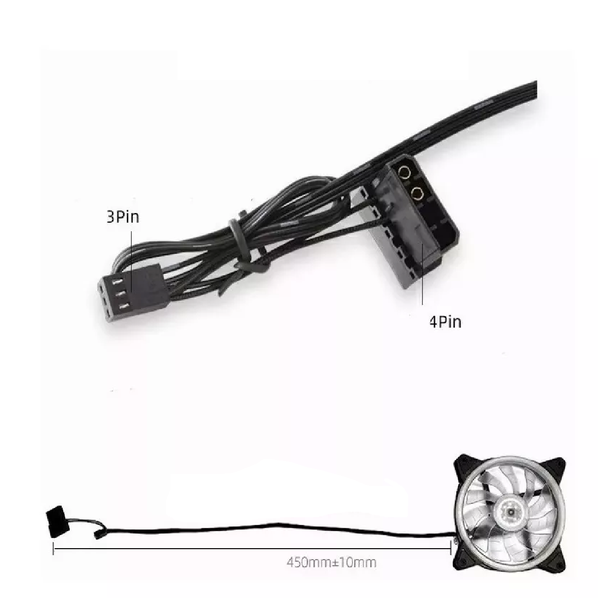 Kit De Ventiladores Rgb De 1200rpm Y 120mm Para Pc, 3 Pzs. Blue