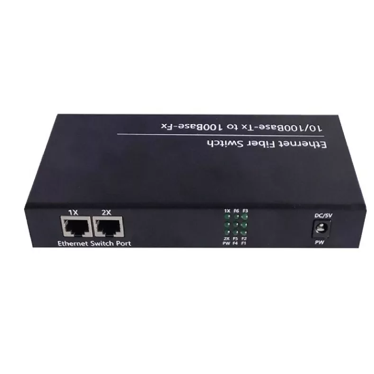 Convertidor Switch De Fibra Óptica Monomodo 6 Puertos 100mb