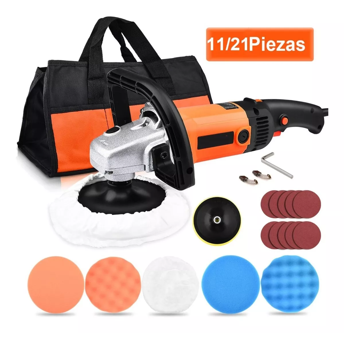 Pulidora Para Autos Pulido Lijado Prof.7 180mm 1400w