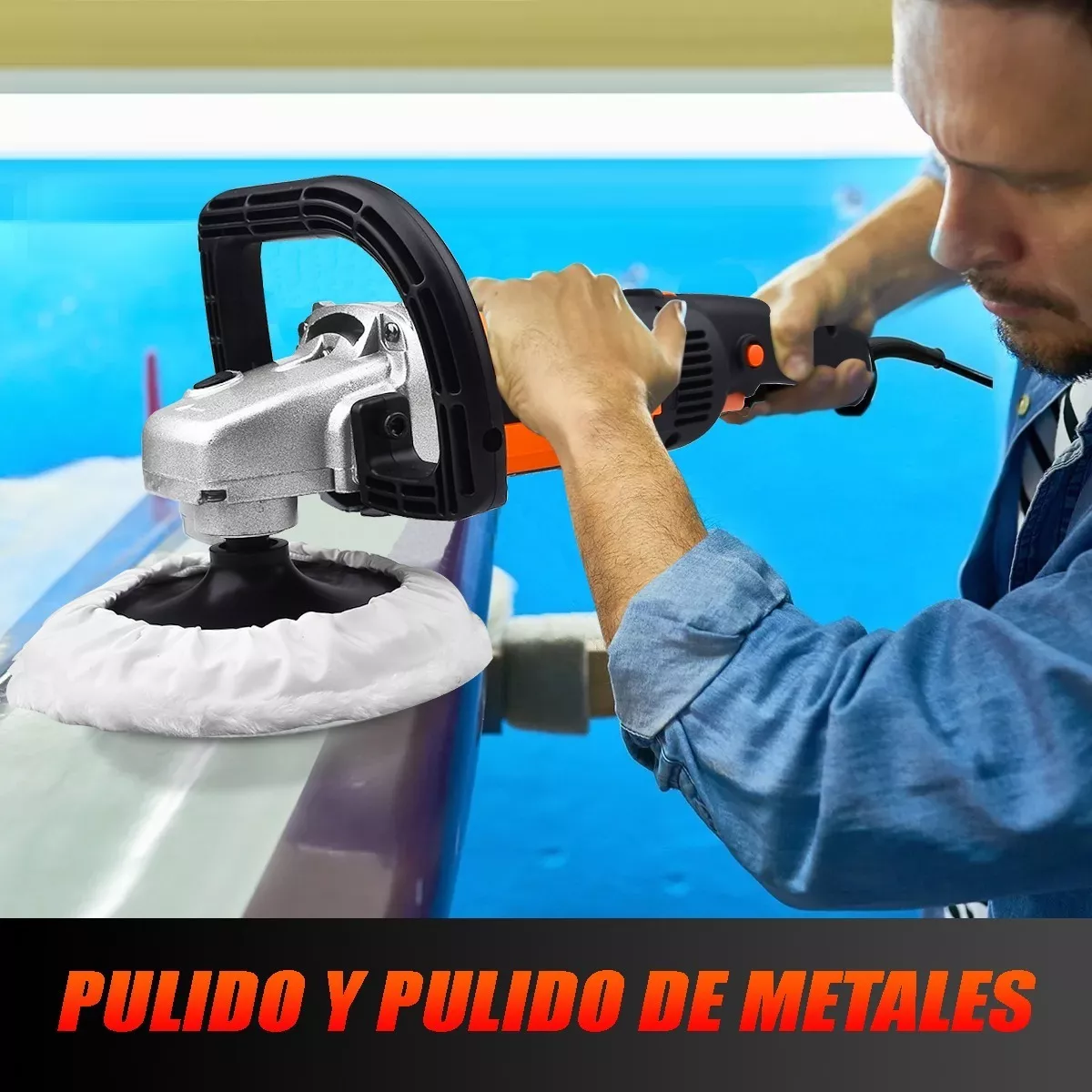 Pulidora Para Autos Pulido Lijado Prof.7 180mm 1400w