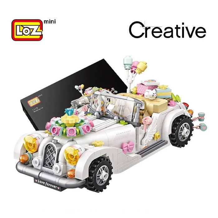 Mini Bloques Armable Coche De Bodas Juguete  Niños Loz 