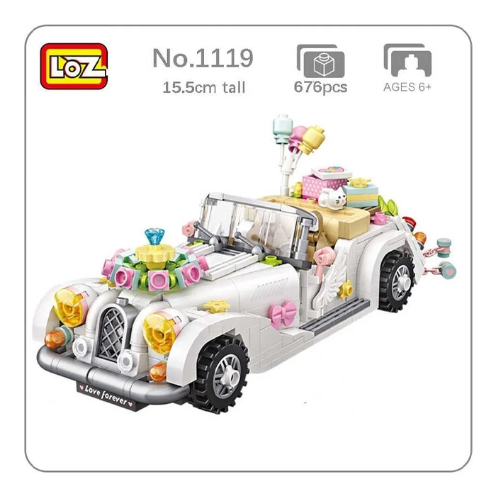 Mini Bloques Armable Coche De Bodas Juguete  Niños Loz 