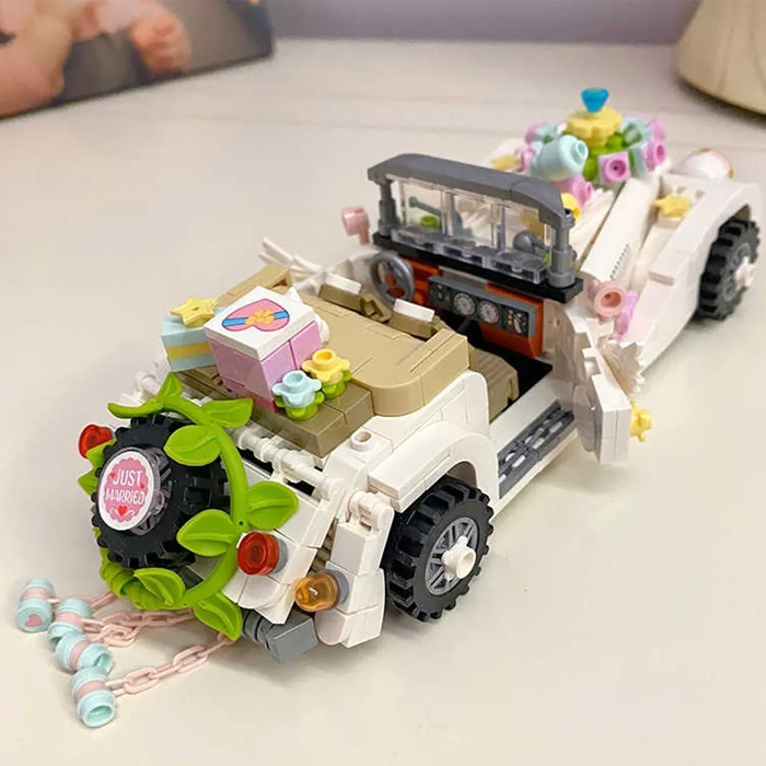Mini Bloques Armable Coche De Bodas Juguete  Niños Loz 
