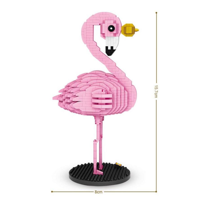 Mini Bloques De Construcción Flamenco Decoración Niños Loz