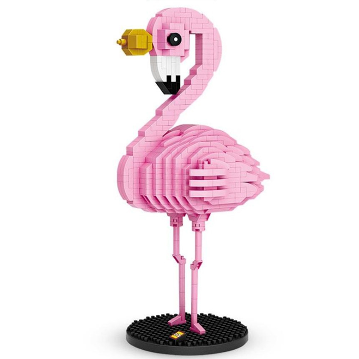 Mini Bloques De Construcción Flamenco Decoración Niños Loz