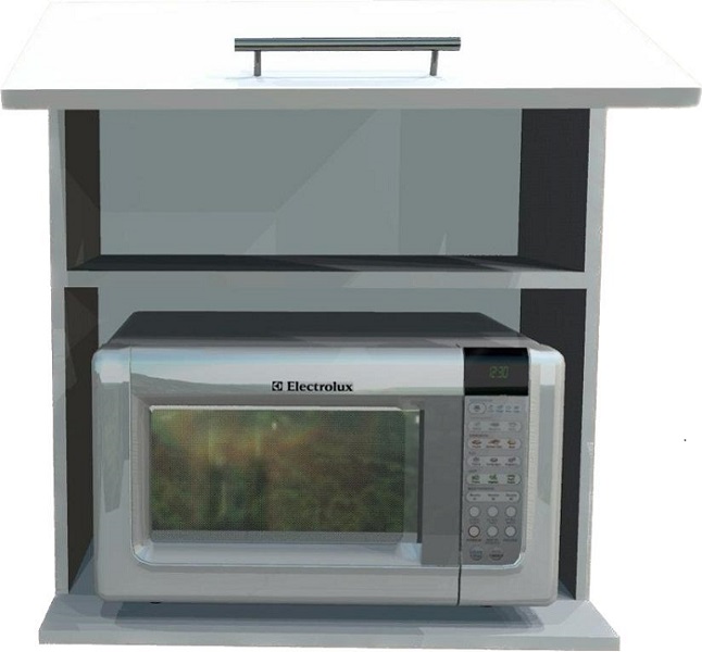Alacena Gabinete Porta Microondas Para Colgar