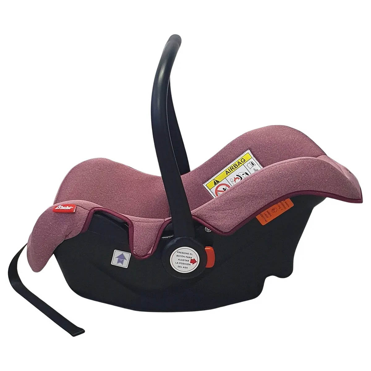 Autoasiento Portabebe 1a etapa Mai Travel Rosa D`Bebe.