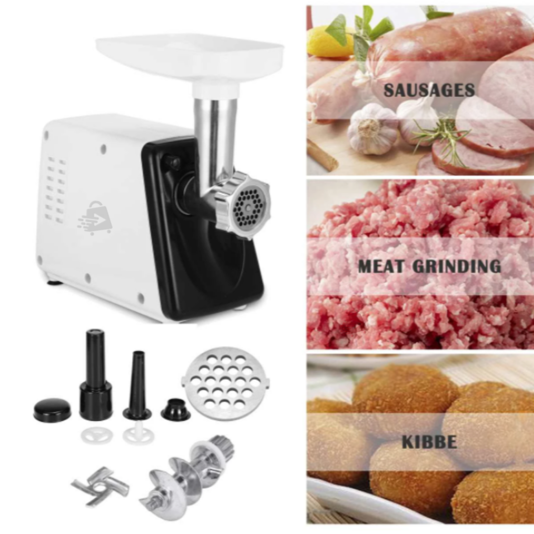 Molino De Carne Eléctrico 2,500W Salchichas Embutidos Tipo Industrial