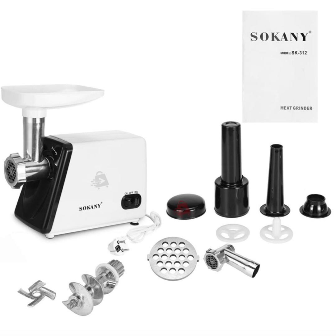 Molino De Carne Eléctrico 2,500W Salchichas Embutidos Tipo Industrial