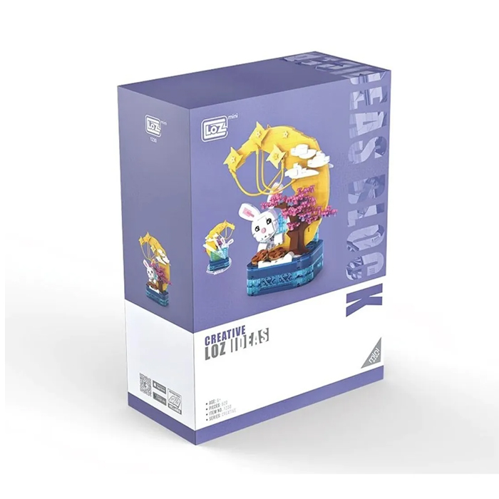 Mini Bloques Armable Construcción Conejo En Luna Loz Juguete