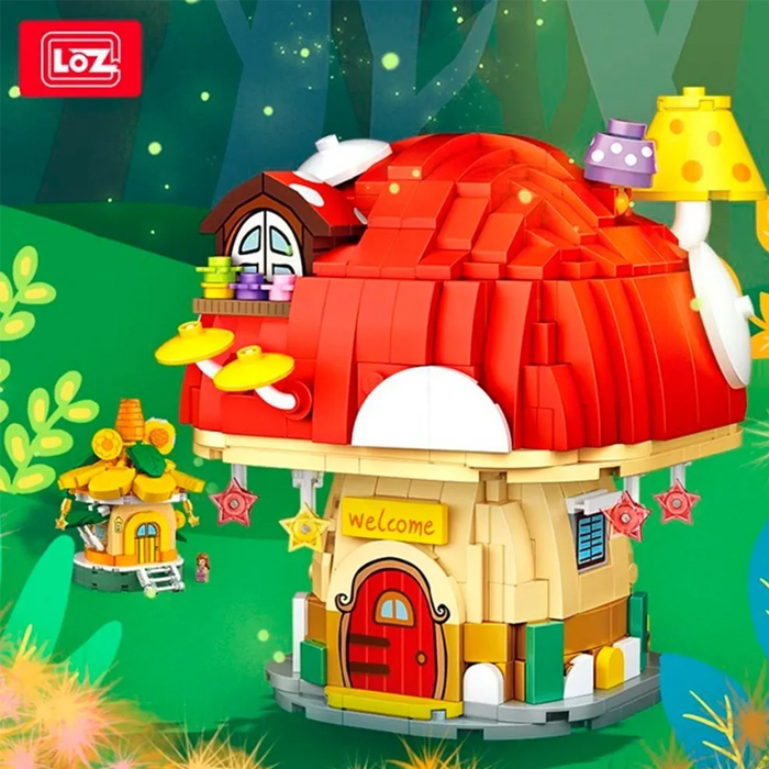 Mini Bloques De Construcción Casa De Honguito Loz Juguetes