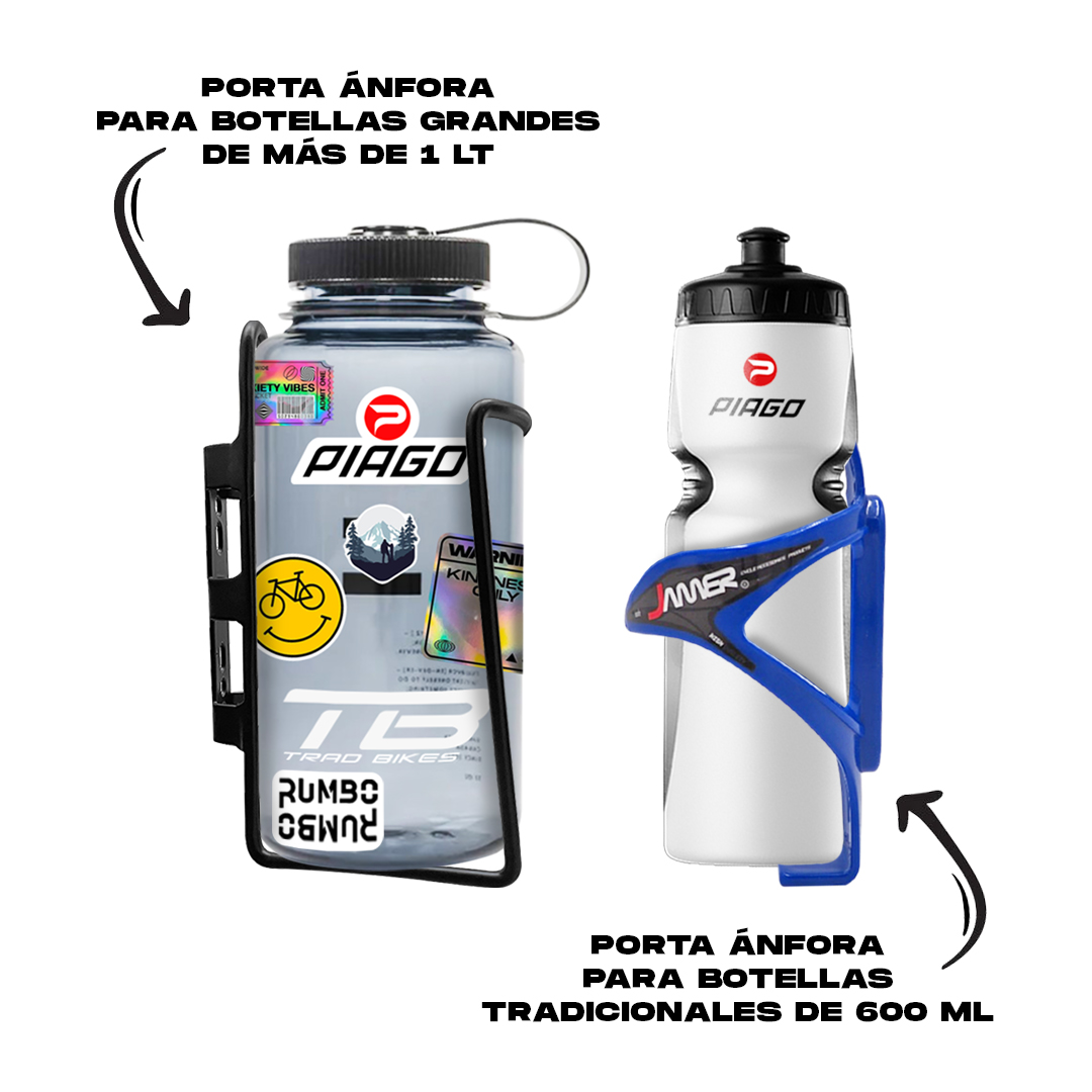 Soporte Porta Anfora Botella Bicicleta 1 Lt Universal