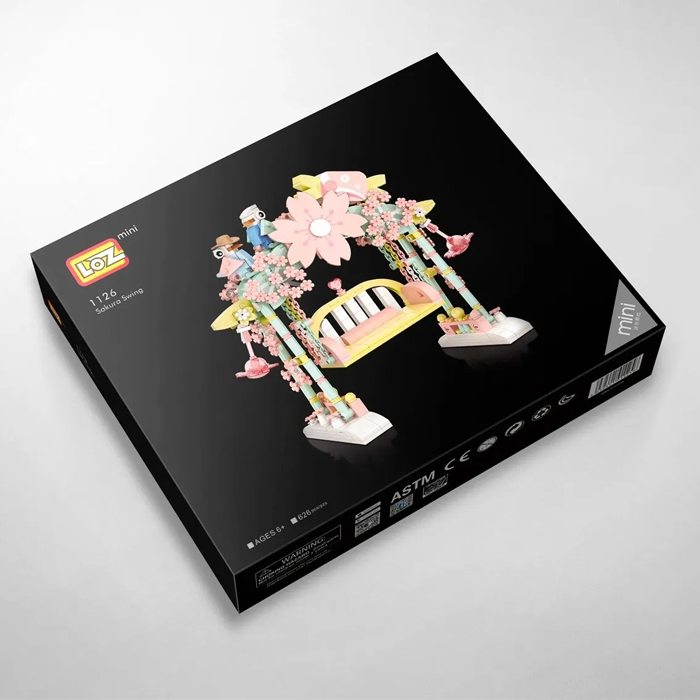 Mini Bloques De Construcción Columpio De Sakura Niños Loz.