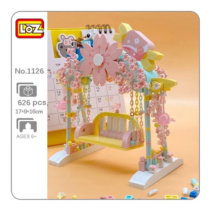 Mini Bloques De Construcción Columpio De Sakura Niños Loz.