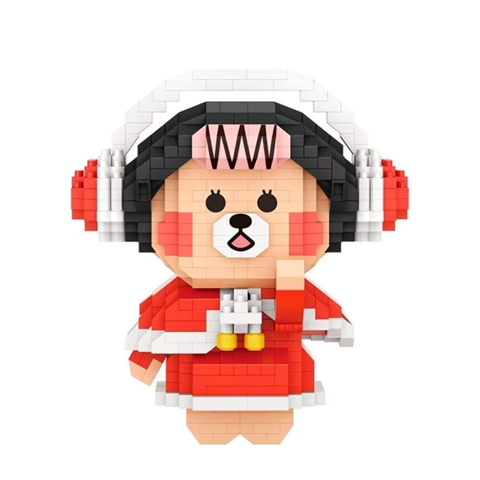 Mini Bloques Armable Oso Navideño Juguete Loz