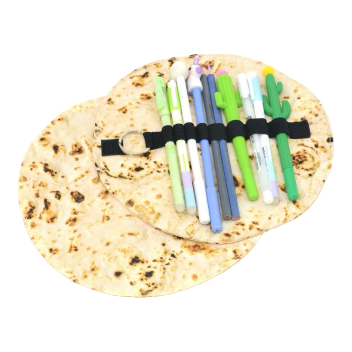 Estuche Lapicero Oficina Escolar Kawaii Tipo Tortilla Harina