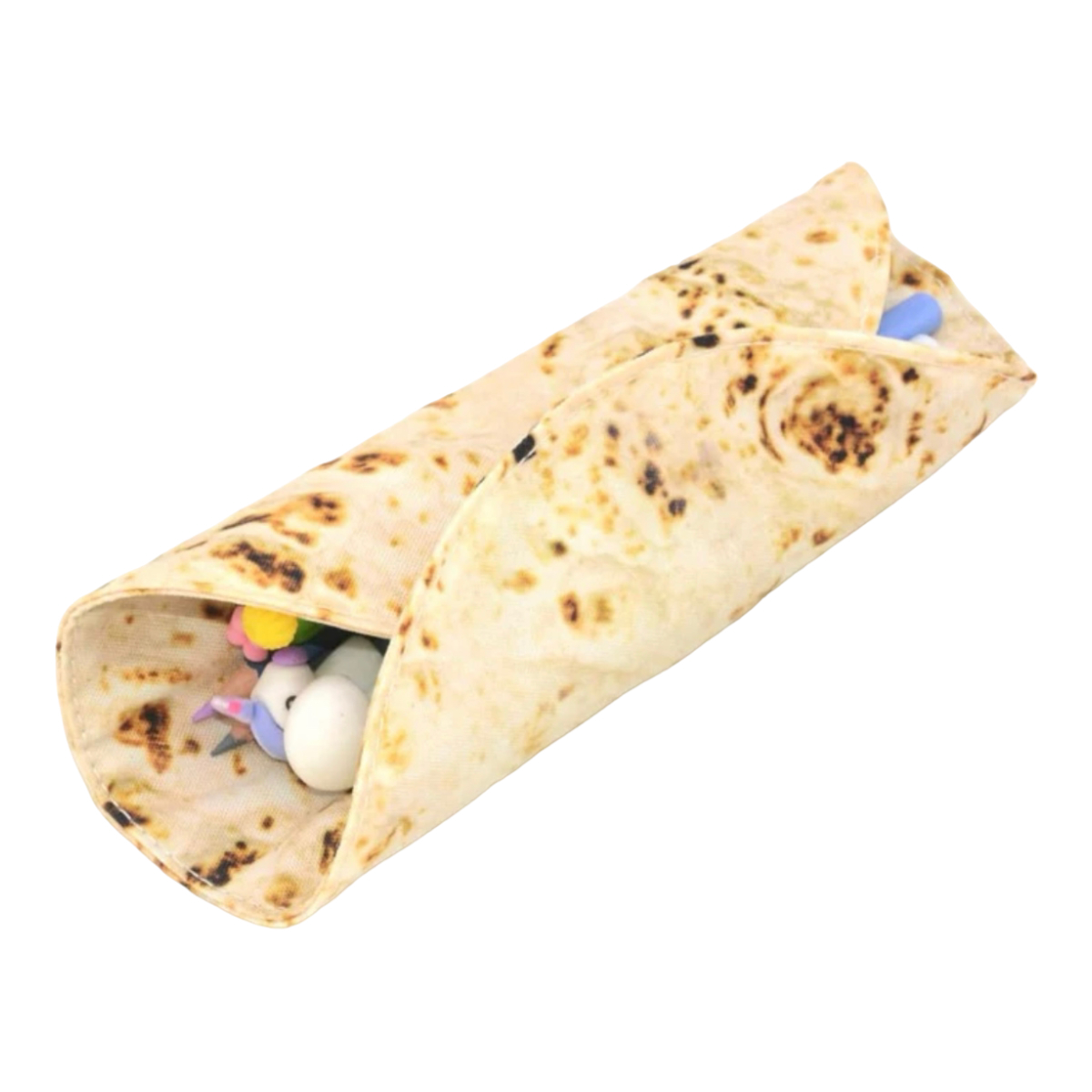 Estuche Lapicero Oficina Escolar Kawaii Tipo Tortilla Harina