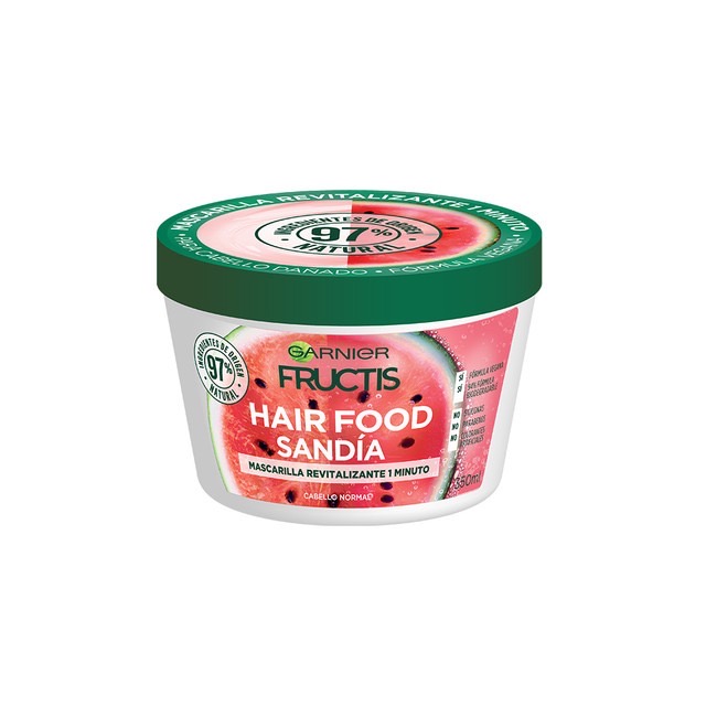 "Mascarilla Garnier De Sandía Fructis Hair Food - 350ml