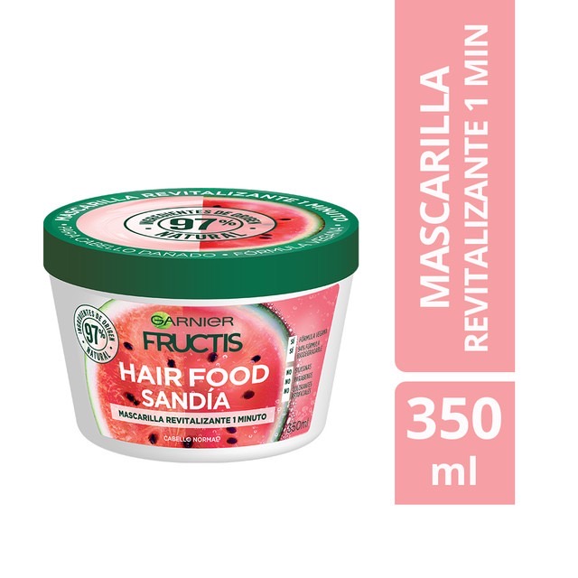 "Mascarilla Garnier De Sandía Fructis Hair Food - 350ml