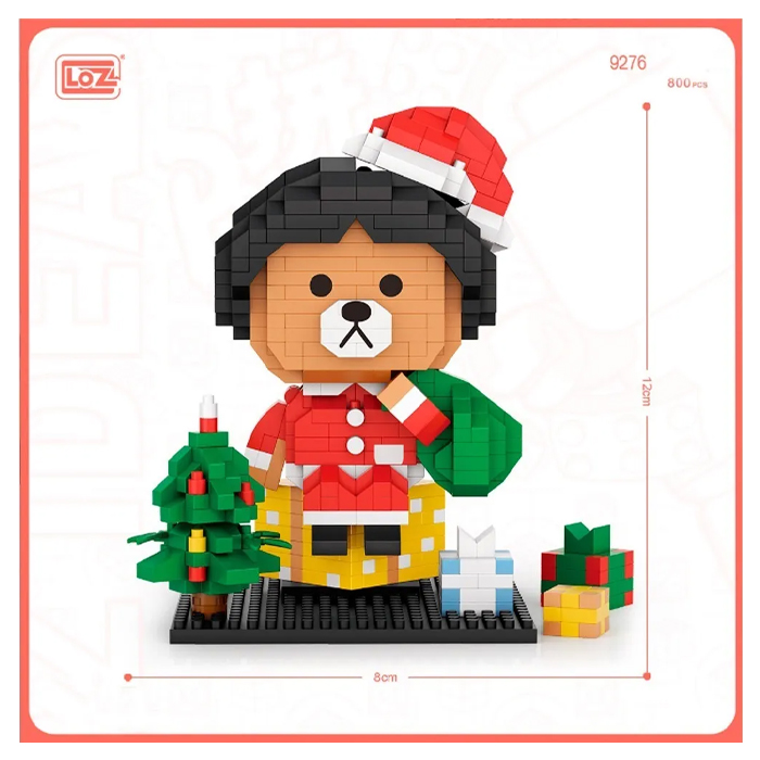 Mini Bloques Armables Oso Santa Juguete Loz .