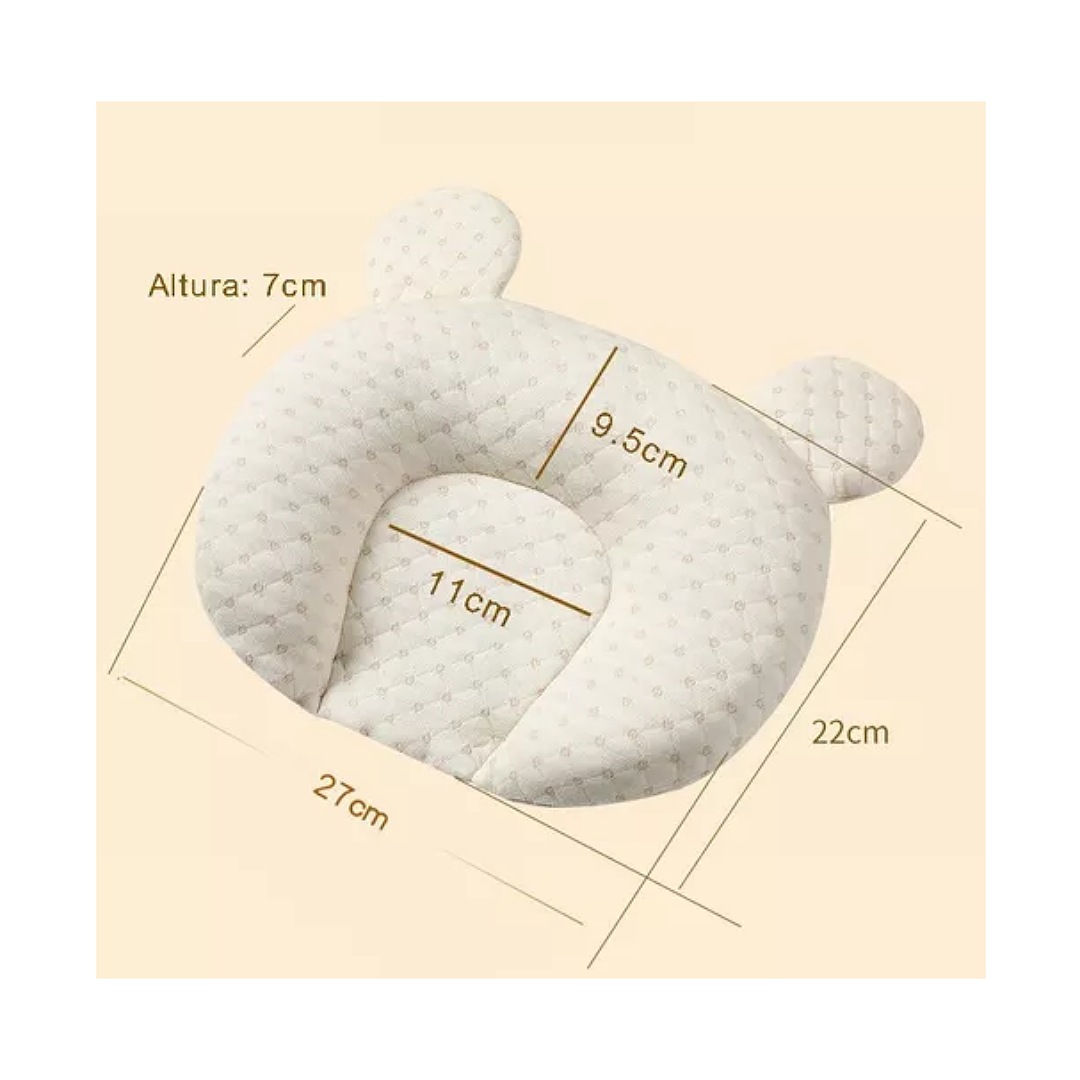 Almohadas Para Bebé Almohada De Peluche Cabeza Plana Latex