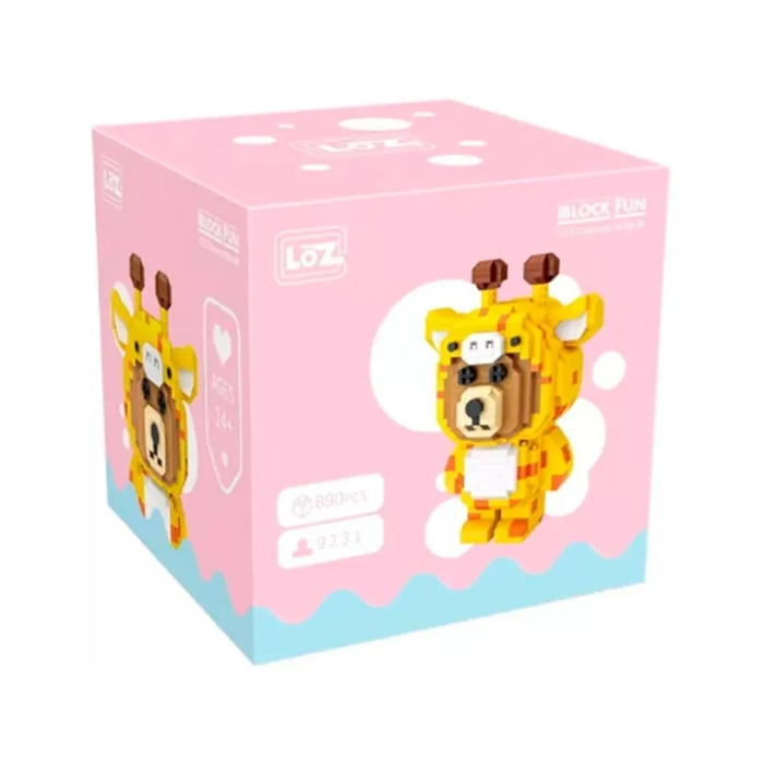 Mini Bloques De construcción Oso Pardo Jirafa Juguete Loz