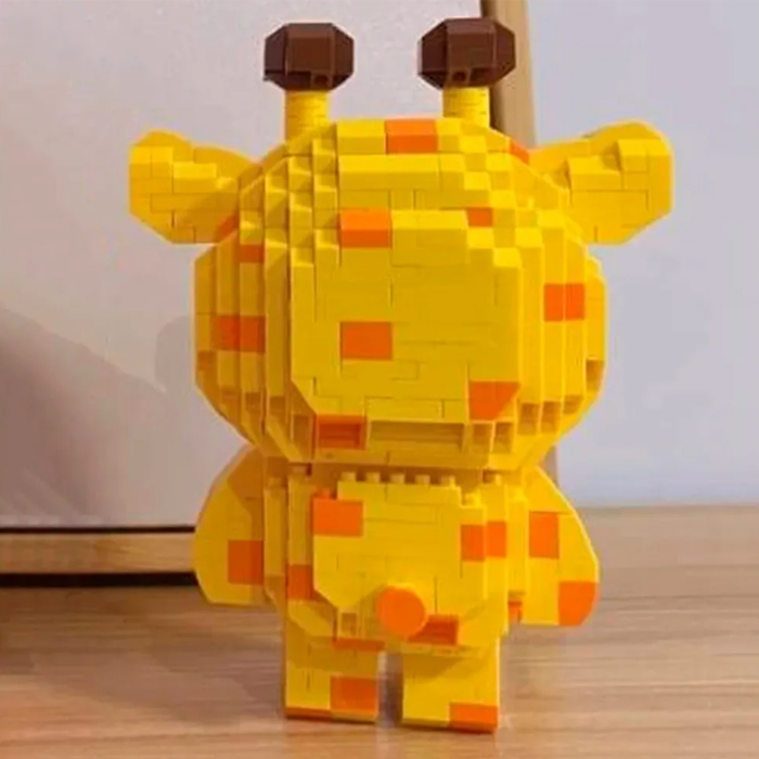 Mini Bloques De construcción Oso Pardo Jirafa Juguete Loz