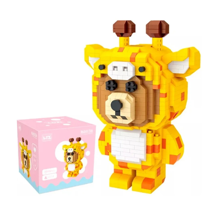 Mini Bloques De construcción Oso Pardo Jirafa Juguete Loz