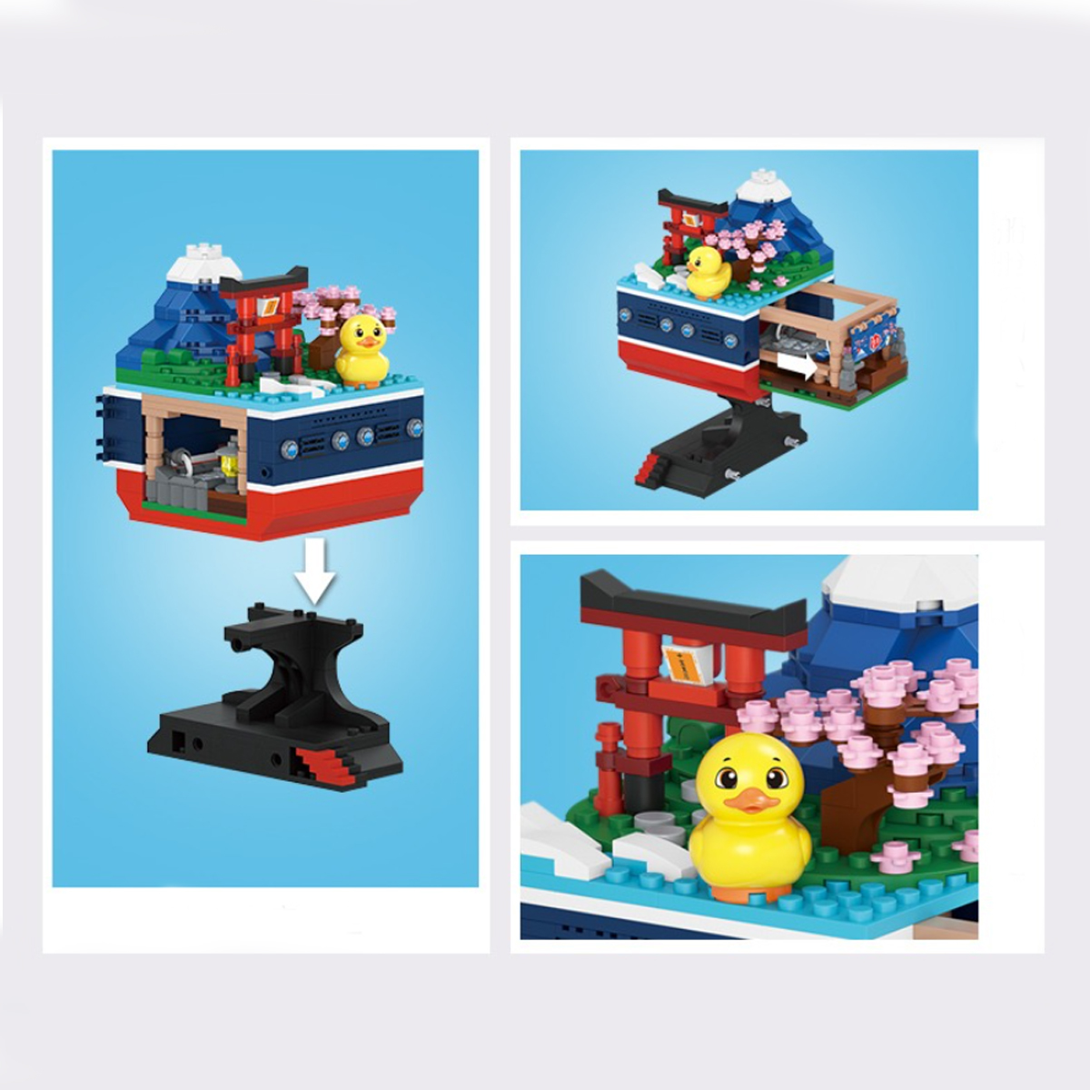 Mini Bloques De Construcción Gran Barco Países Juguete Loz 