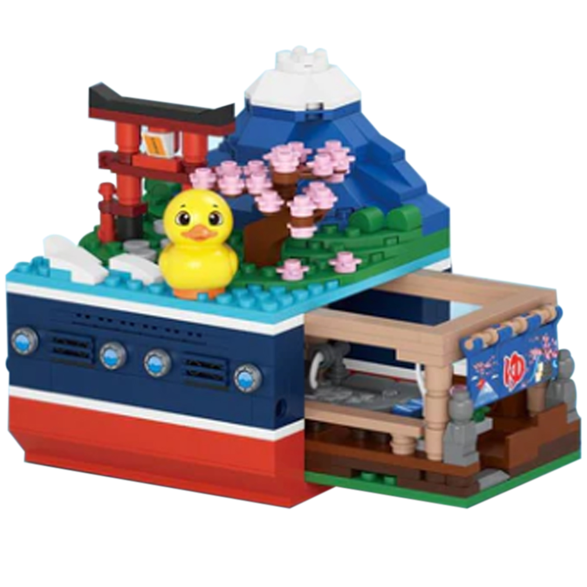 Mini Bloques De Construcción Gran Barco Países Juguete Loz 