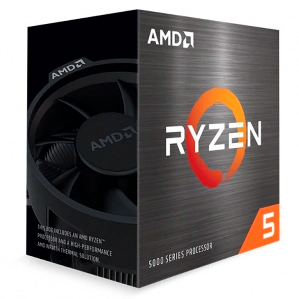 Procesador AMD Ryzen 5 5600X 6 Core 12 Thread 3.7GHz 4.6GHz Boost TDP 65W Wraith Stealth (Requiere Tarjeta de Video)
