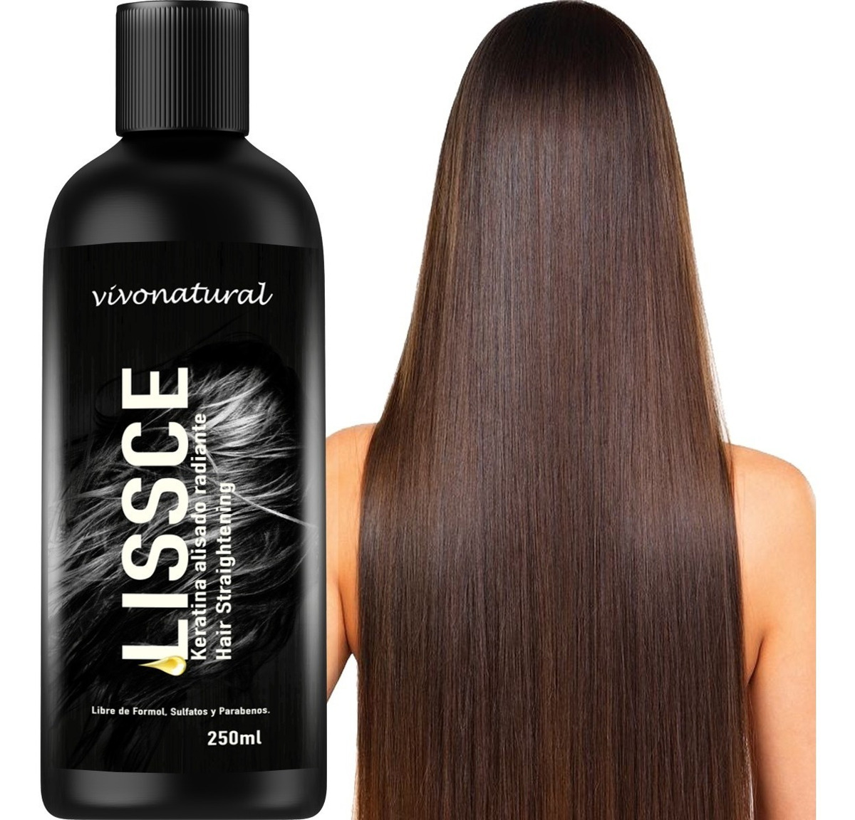 Keratina Alaciante Con Extractos Naturales, Vivo Natural.