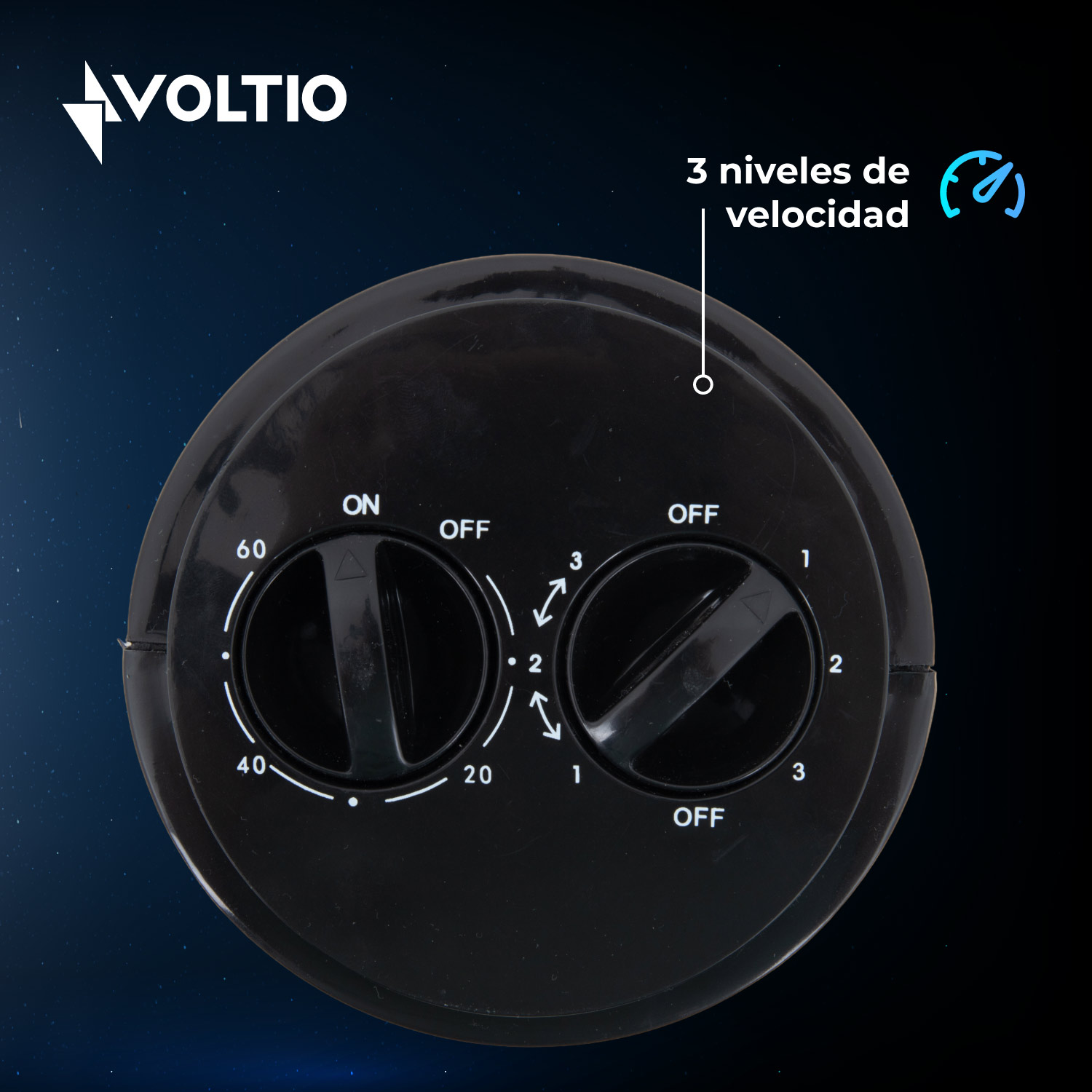 Ventilador de torre 29 pulgadas silencioso giratorio Voltio 