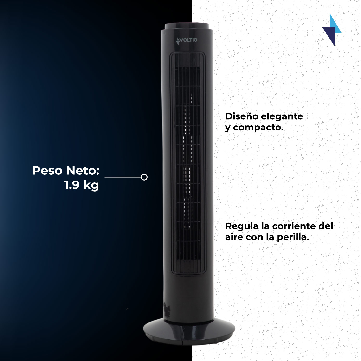 Ventilador de torre 29 pulgadas silencioso giratorio Voltio 