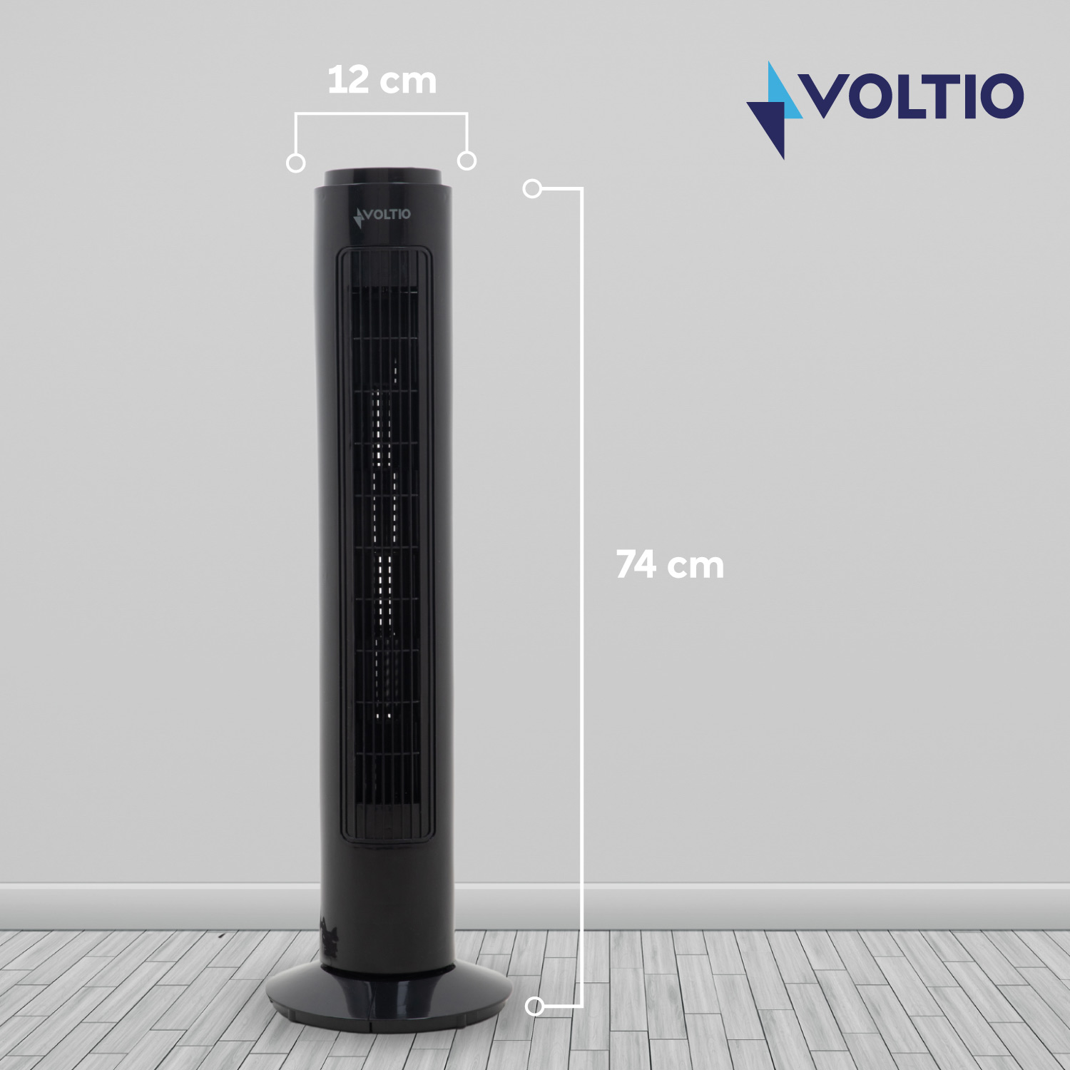 Ventilador de torre 29 pulgadas silencioso giratorio Voltio 