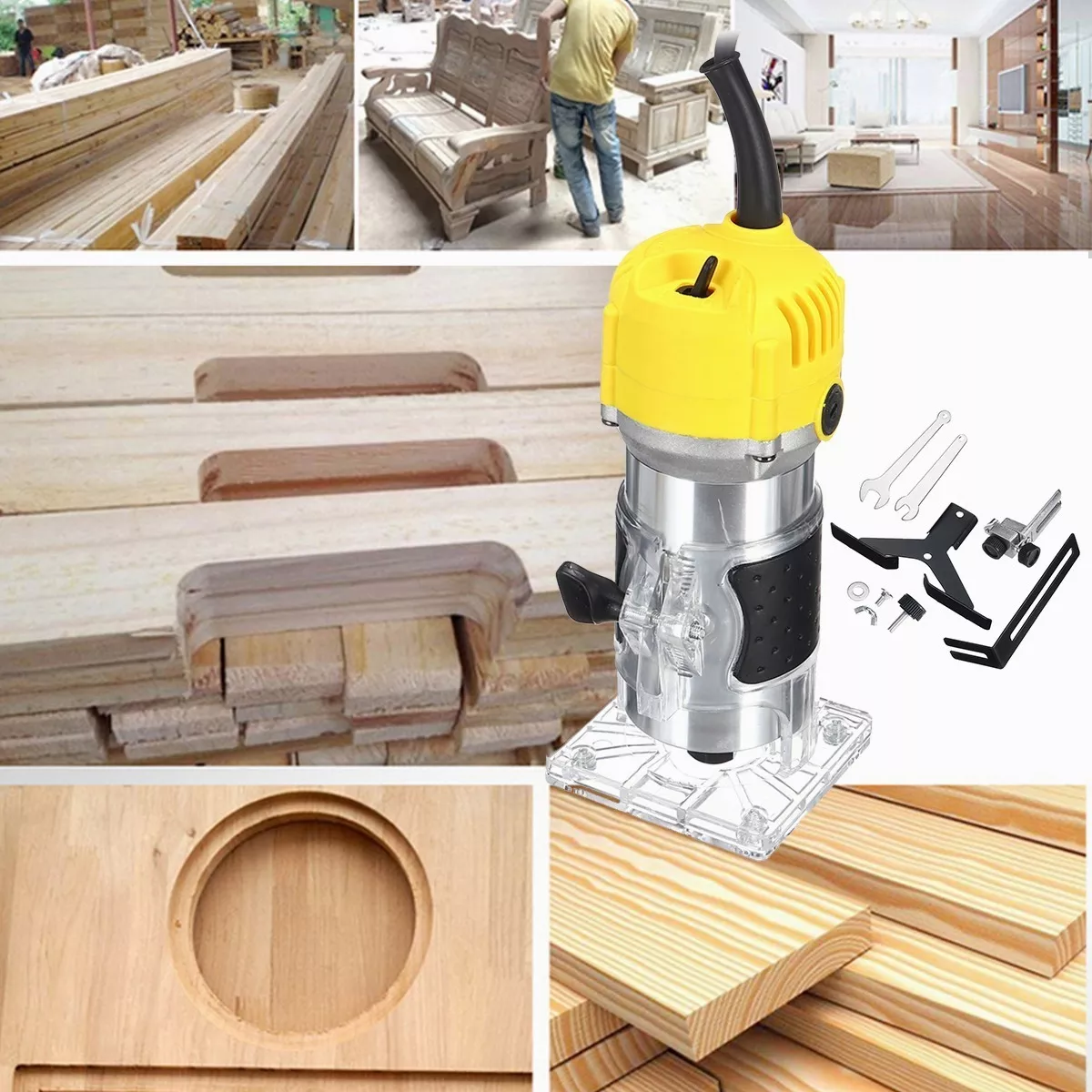 Router Recortadora Rebajadora 800w /15 Brocas