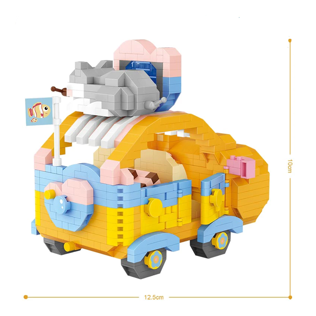 Mini Bloques De Construcción Diseño Coche Oso Juguete Loz