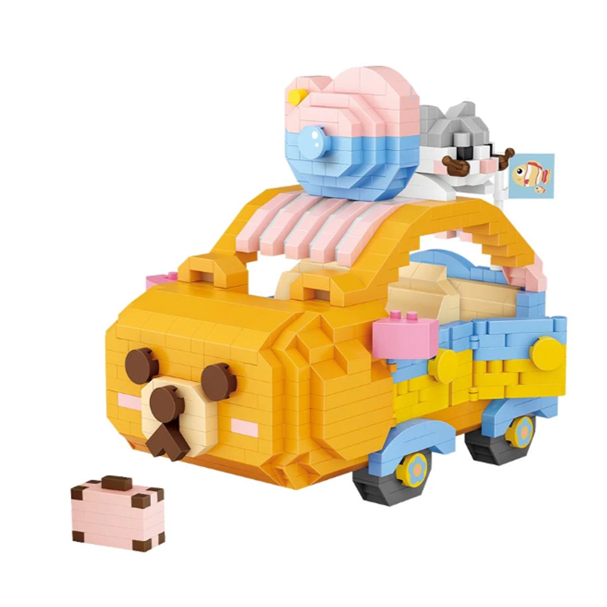 Mini Bloques De Construcción Diseño Coche Oso Juguete Loz
