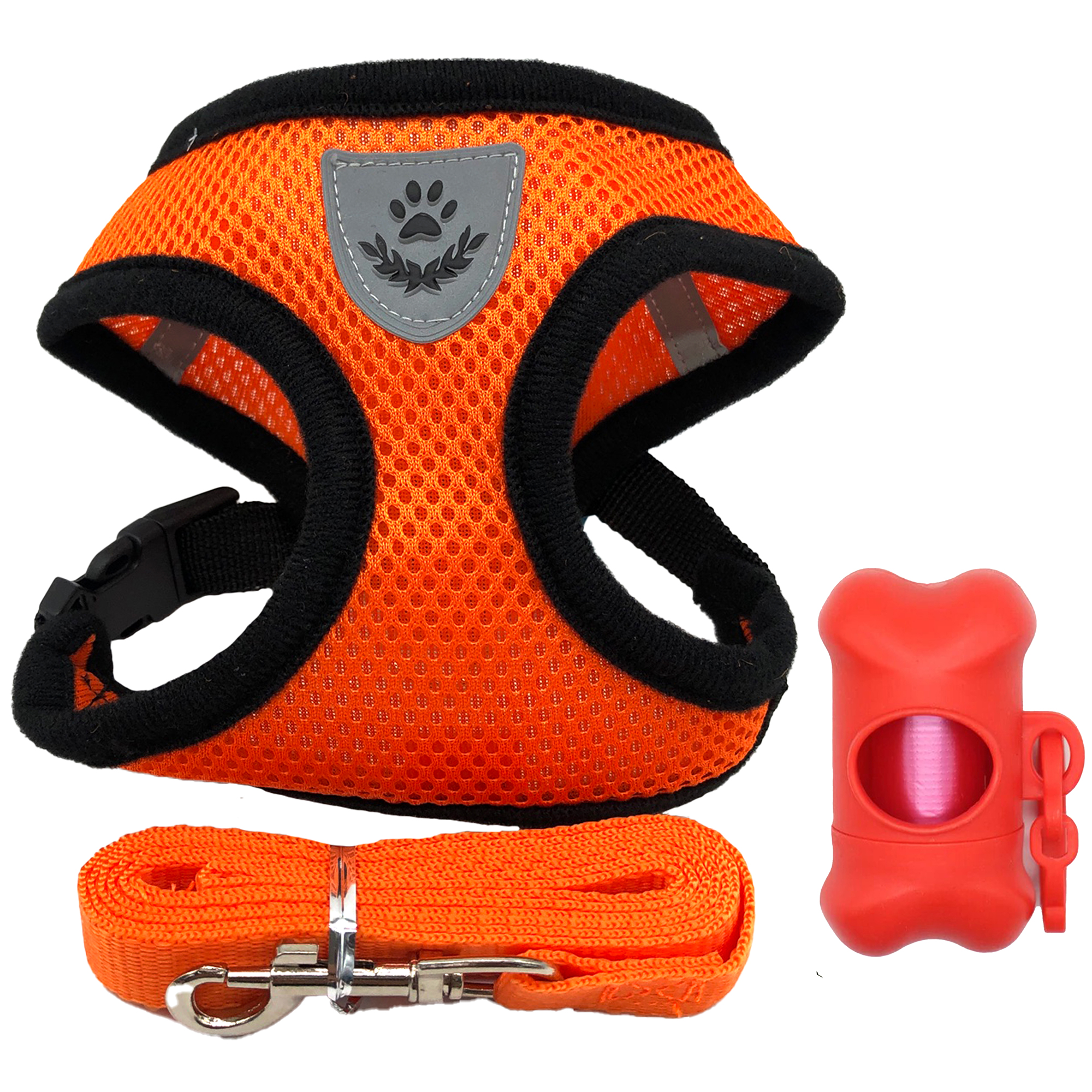 Pechera arnes con correa parro gato con antireflejante 