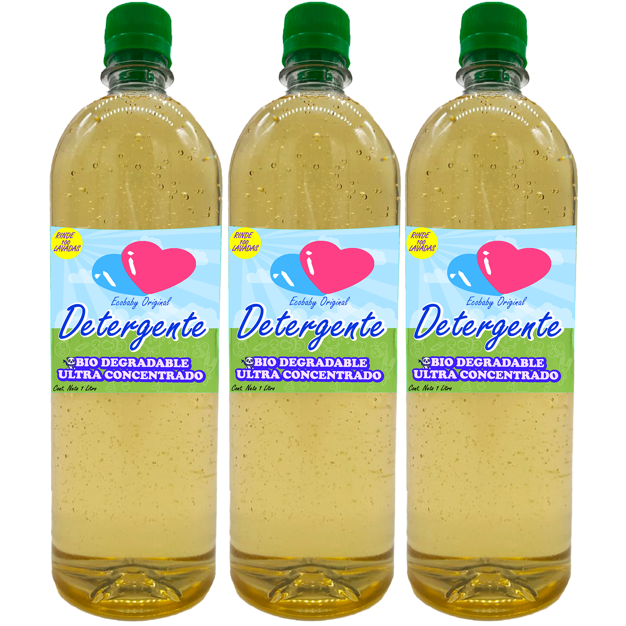 Lavado profundo Detergente para pañales ecológicos de tela ecobaby original 3 litros 