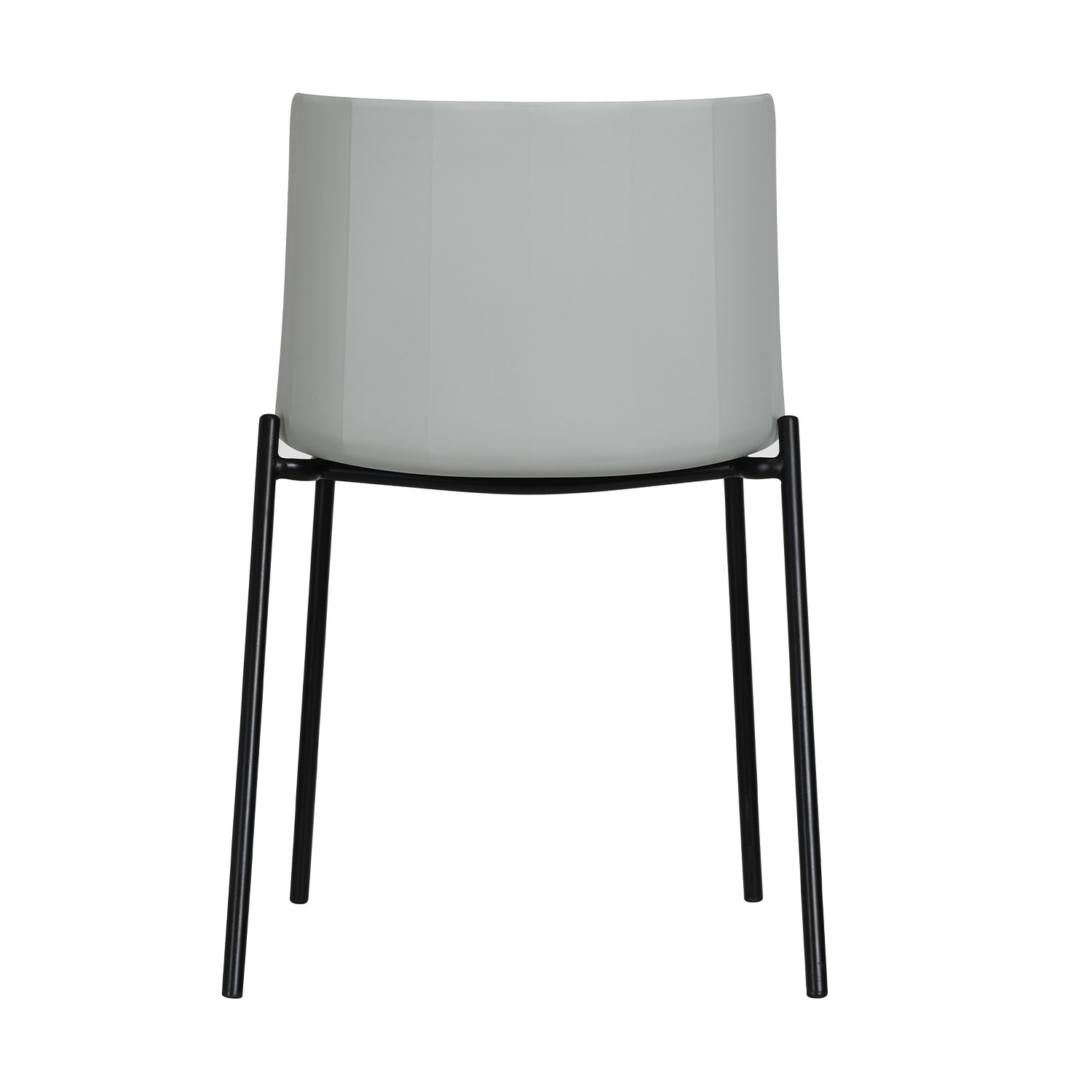 Set 4 Sillas Minimalista para Comedor Colombo Gris Plástico Mundo In