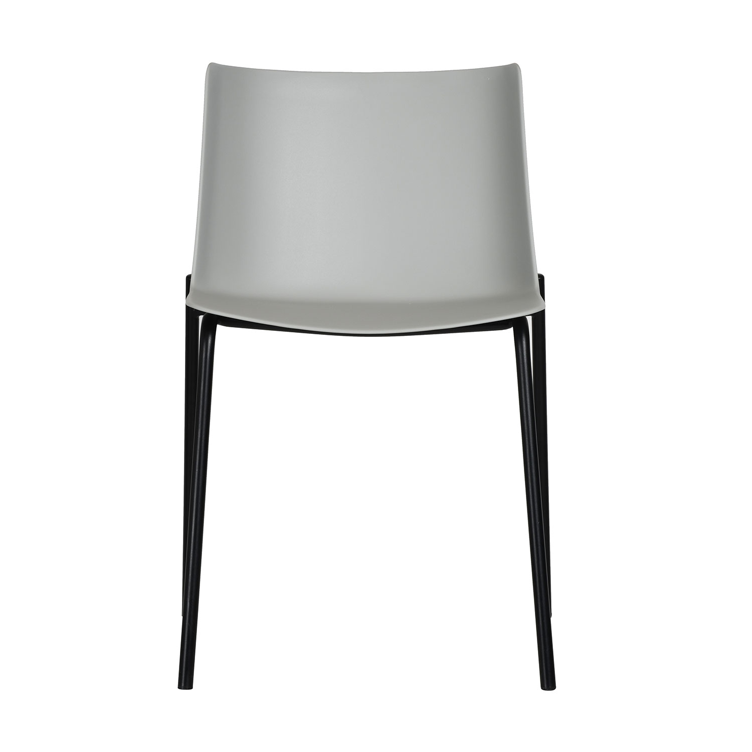 Set 4 Sillas Minimalista para Comedor Colombo Gris Plástico Mundo In