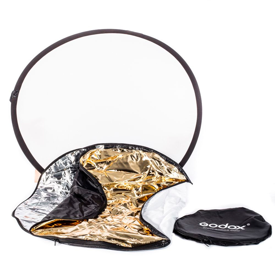 	Rebotador 5en1 Godox, Reflector Circular de luz plegables de 80cm