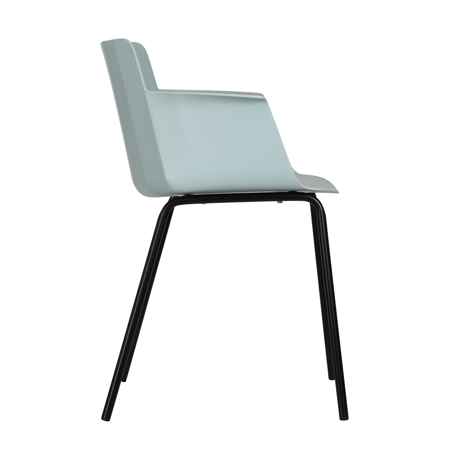 Set 4 Sillas Minimalista Exterior Potenza Turquesa Mundo In