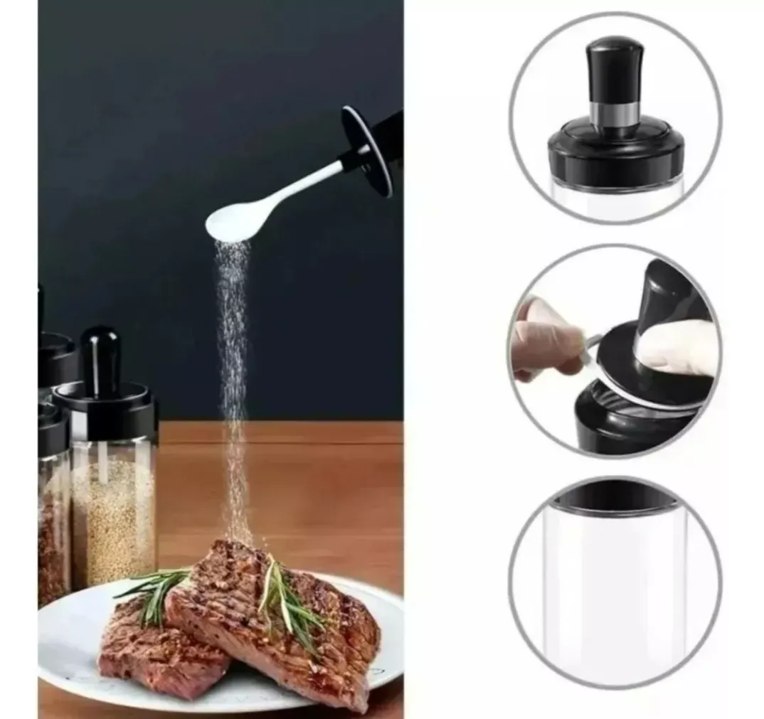 Dispensador Botella Para Aceite Con 2 Especiero Aceitera