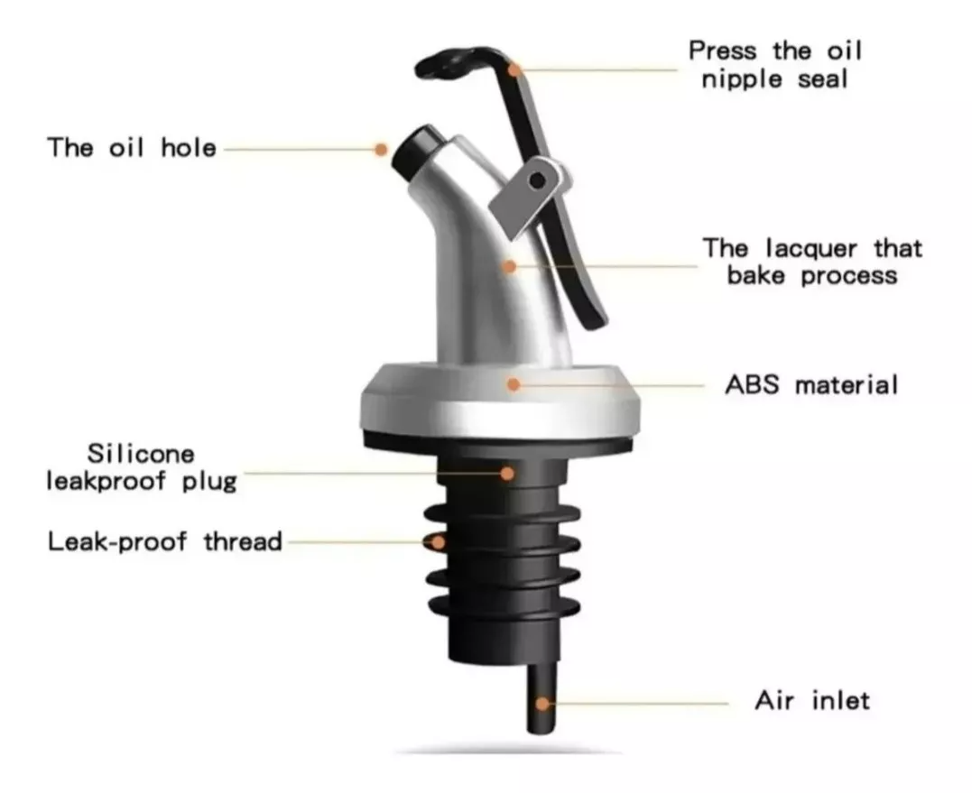 Dispensador Botella Para Aceite Con 2 Especiero Aceitera