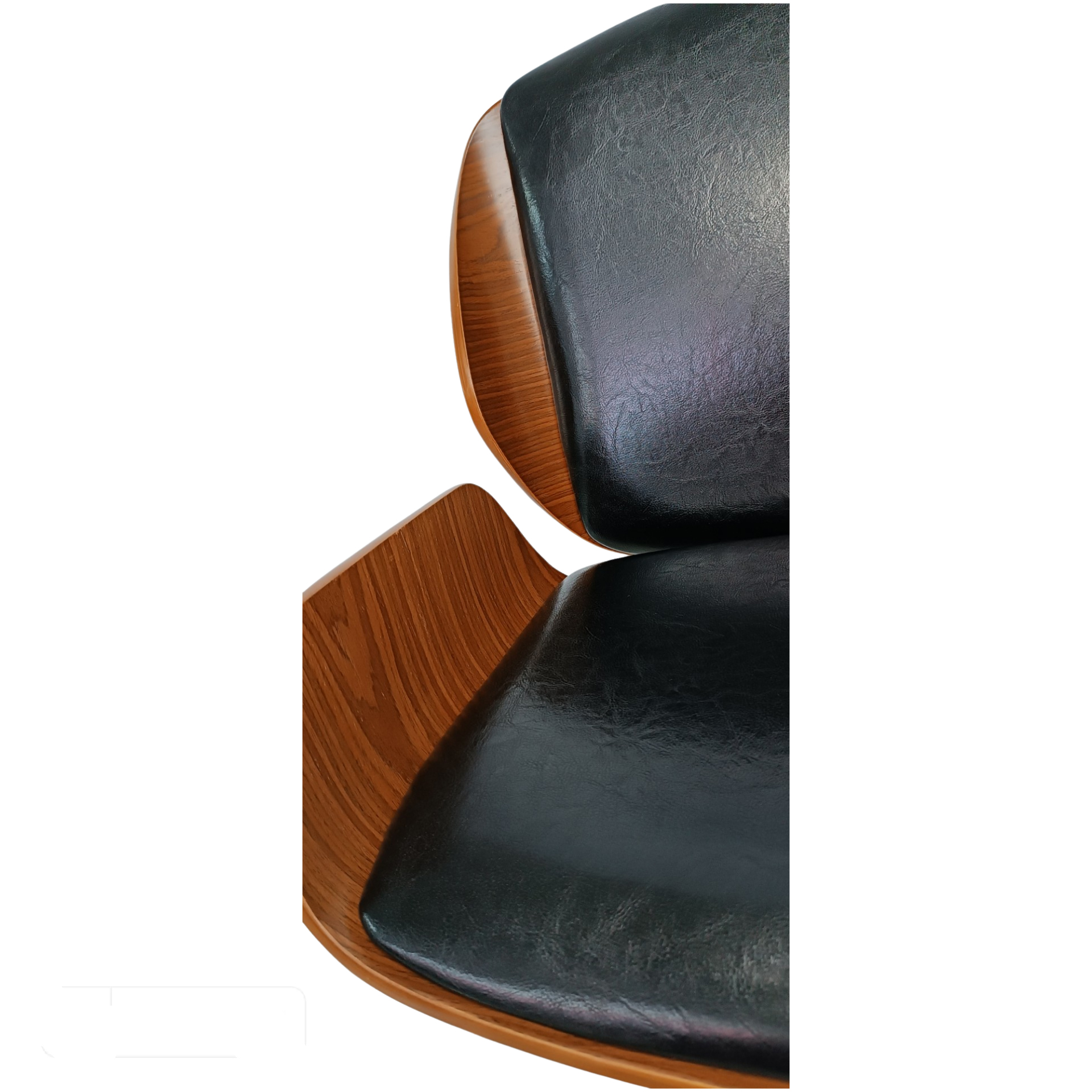 Banco Taburete Arw-B Base Negra Madera Ajustable Grupo Microtec Piston Barra Minimalista Moderno Cocina Bar Restaurante desayunador Piel PU Negro Chapa Nogal