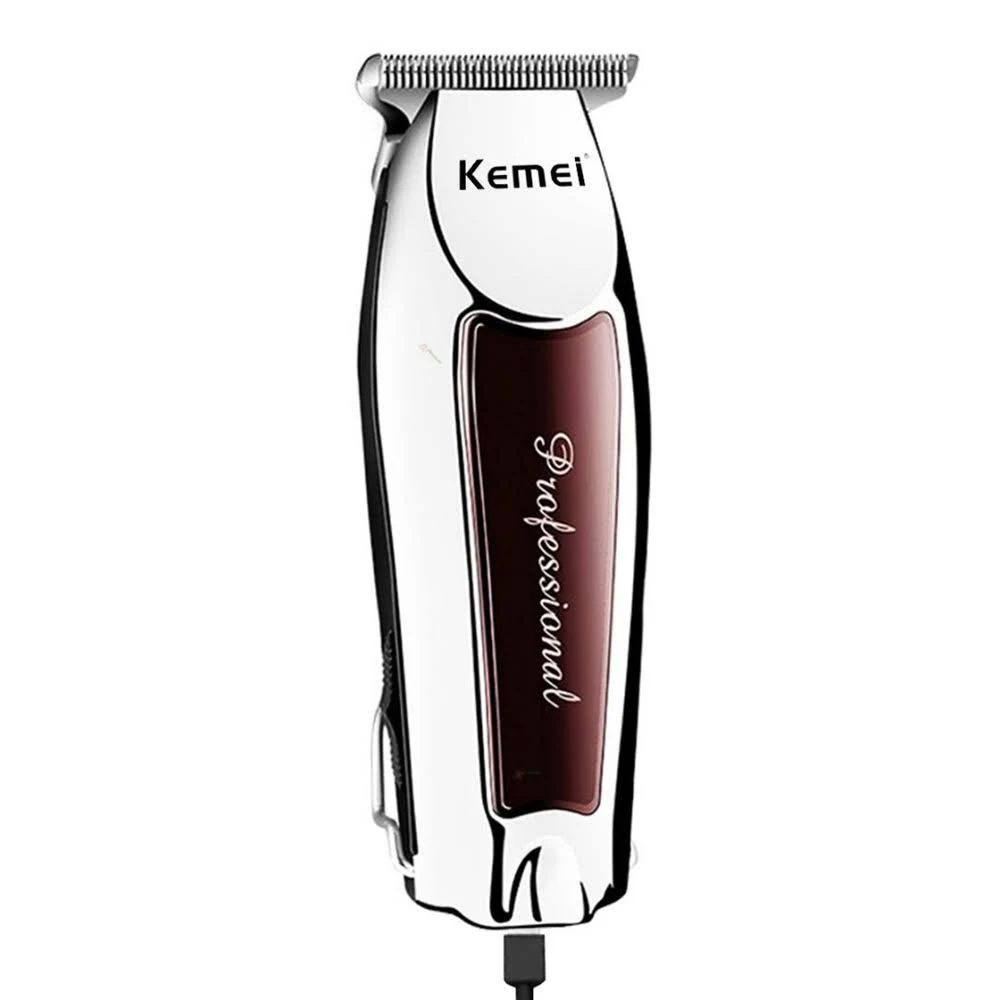 Kemei Km-9163 - Cortadora De Pelo (100 V, 240 V), Color Plata