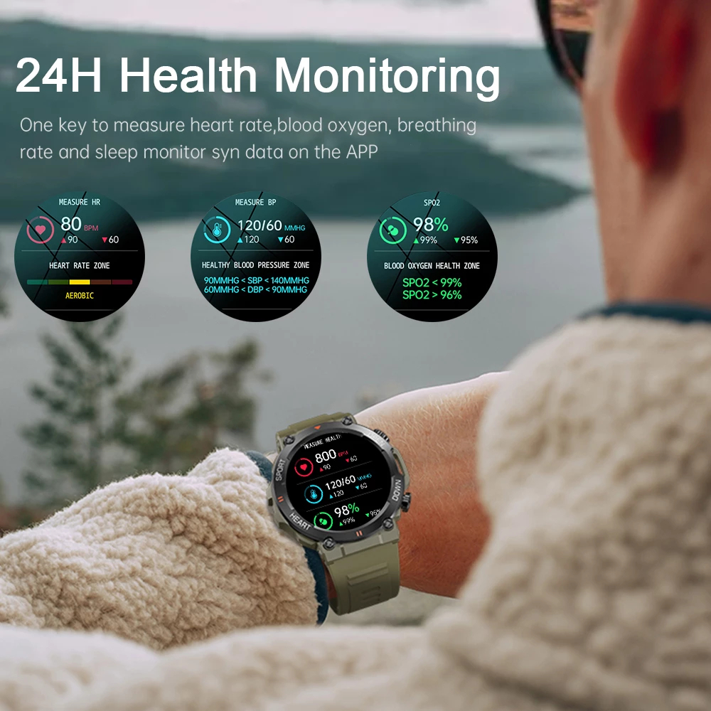 Reloj Inteligene K56 PRO, Nueva pantalla 1,39 in HD, Llamadas Bluetooth,Impermeable con Batería de 400mAh