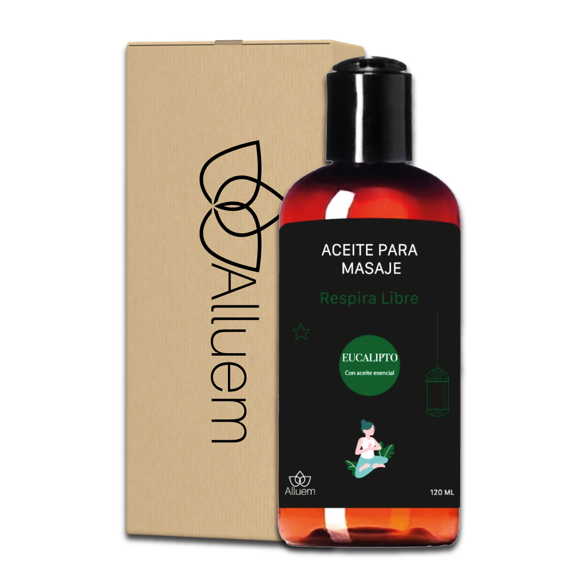 Aceite Para Masajes Con Aceite Esencial Eucalipto Respira Libre Hidratante